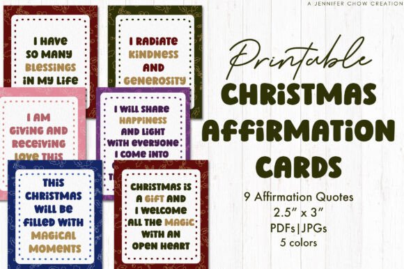 Christmas Affirmation Cards Printable: A Review of Seasonal Illustrations