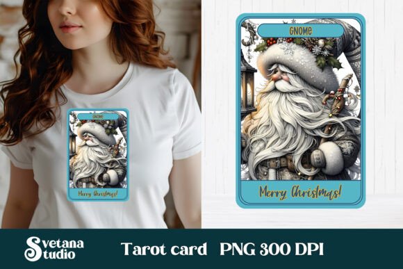 Christmas Gnome Tarot Card PNG Design: A Brand Designer’s Review for Illustrations