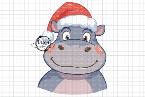 Christmas Hippopotamus Clipart PNG: A Designer’s Review for Illustrations