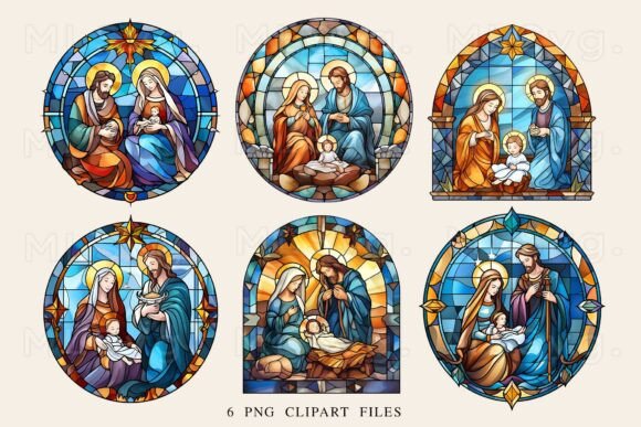 Christmas Nativity Scene PNG Bundle: Illustrations for Brand Storytelling