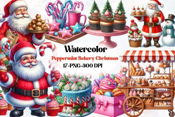 Christmas Peppermint Bakery Clipart Review
