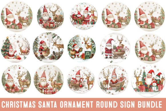 Christmas Round Ornaments Bundle: A Designer’s Review for Illustrations