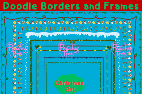 Christmas Set Borders and Frames Review for Illustrations