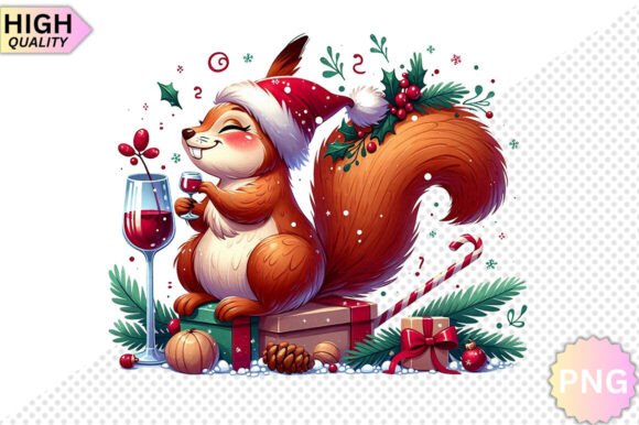 Christmas Squirrel Clipart - PNG Design: A Brand Designer’s Review for Illustrations