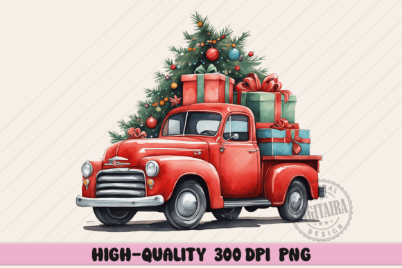 Christmas Tree Farm PNG, Christmas Truck: A Review for Illustrations and Blog Graphics