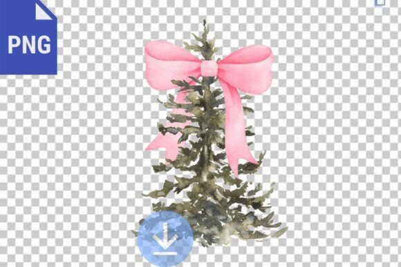 Coquette Christmas Tree, Pink Bow PNG Review for Bloggers
