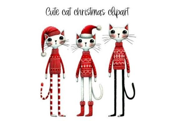 Cute Cat Christmas Clip Art V2 Embroidery Review