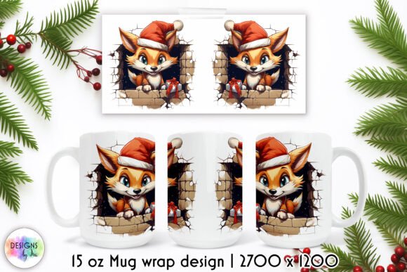 Funny Christmas Mug Wrap, Cracked Wall Illustrations Review