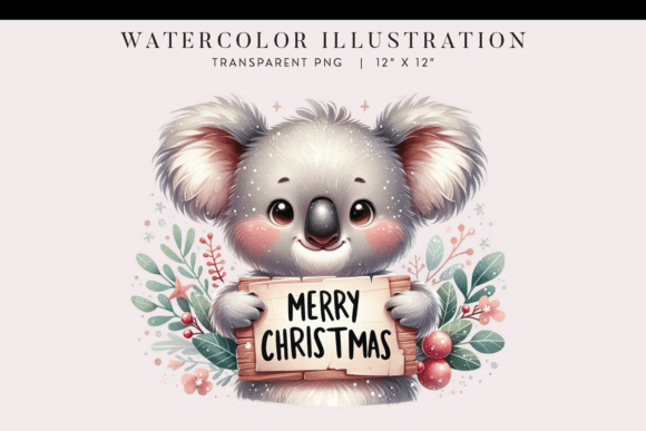 Koala Christmas Clipart Merry Christmas: A Review for Illustrations