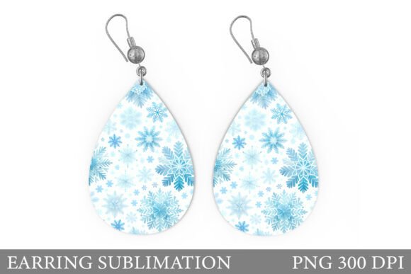 Snowflakes Earring. Christmas Earring: A Review of Seasonal Illustrations for Publishers
