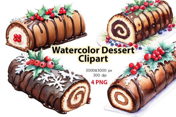 Watercolor Dessert Clip Art, Christmas: A Publisher’s Review