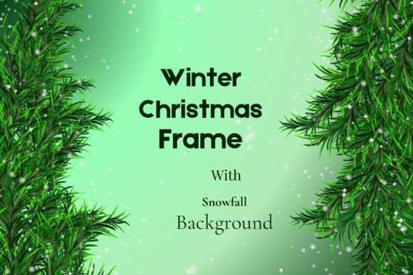Winter Christmas Snow Frame Background Review